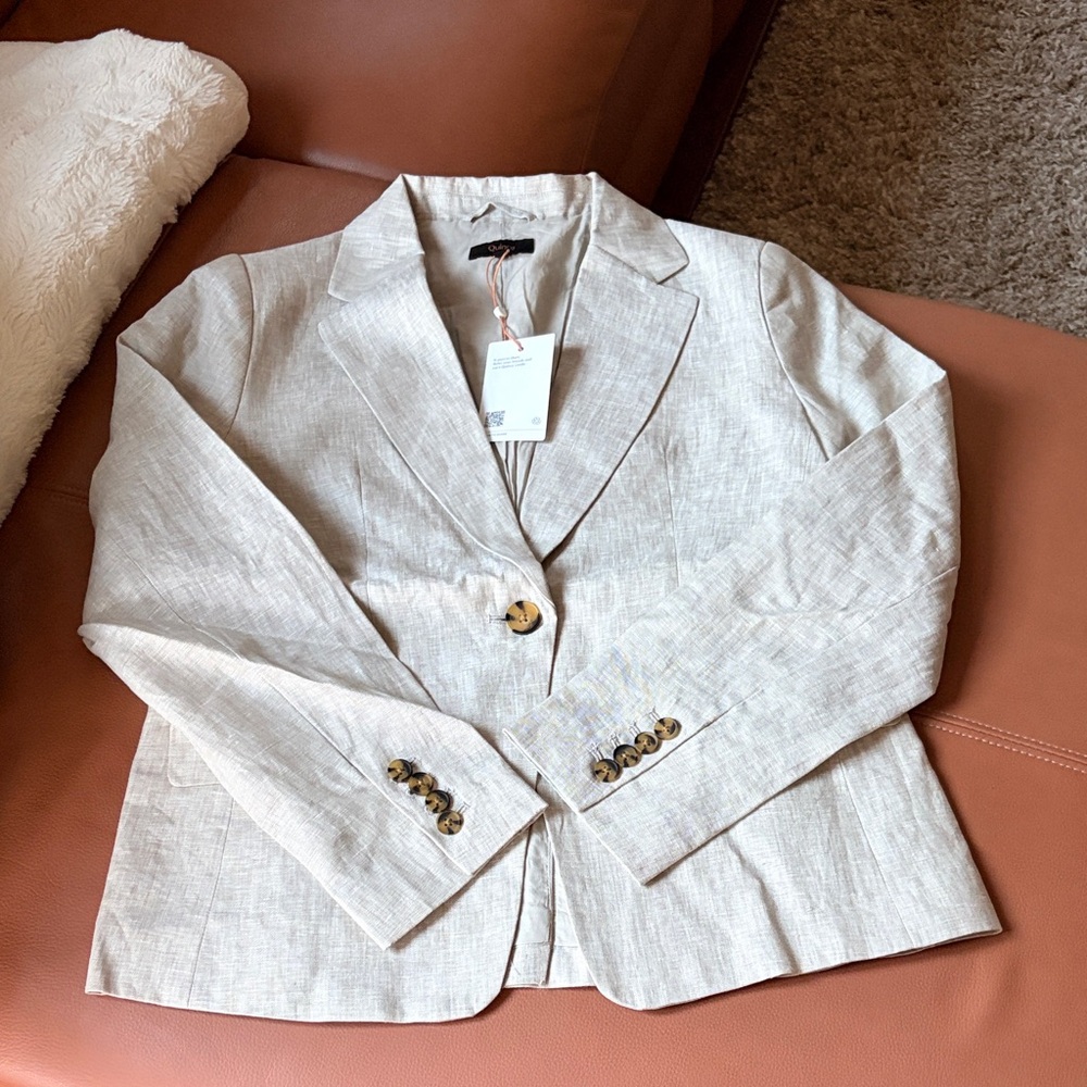 Quince Light Beige Blazer